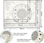 Lunerfex Mandala Moon Tapestry Boho Tapestry for Bedroom Black and White Tapestries Wall Hanging Living Room Wall Art and Home Decor 44x60