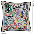 Catstudio Brooklyn Embroidered Decorative Throw Pillow