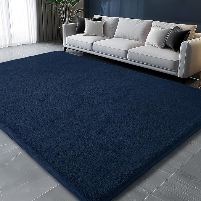 Sour Lemon 10x14 Area Rugs for Living Room, Soft Large Area Rug Fluffy Rugs for Bedroom，Machine Washable Area Rug Non Slip Carpet Rug for Living Room Playroom Kids Room Home Decor