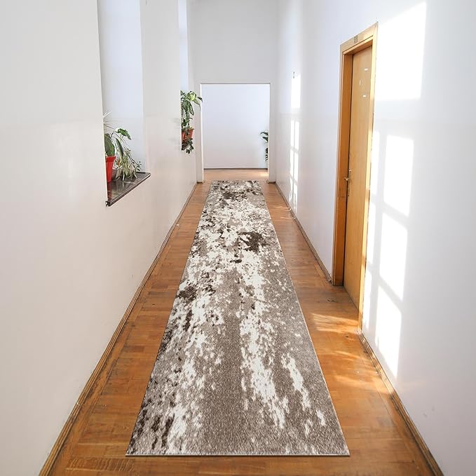 Keen Home Design Area Rugs - 2x14 Non-Shedding, Abstract Rugs for Kitchen, Living Room, Bedroom, Dining Room, Entryway - Size: 2'8" x 14', Multi