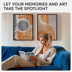 Homeforia Black Wooden Frame 18x24, High End Oak 18x24 Wood Picture Frames with Mat 16x20 Photo, 18 x 24 Poster Frame Matted to 16 by 20 Print, 24x18 Hanging Frames, Tempered Glass, Wall Kit, Set of 1