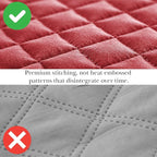 Southshore Fine Living, Inc. Red Quilt King Size Set with 2 Pillow Shams, Soft Microfiber Bedspread, Stain & Pet Hair Resistant Bedding, Cal/King Quilt Set with 2 Pillow Shams, Chili Pepper Red