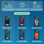 SmellWell - 3-Pack Scented Shoe Deodorizer Inserts - Odor Eliminators - Activated Bamboo Charcoal + Minerals - Natural Freshenes for Shoes, Bags, Gloves - 6 x 1.8oz Original Size Black Zebra