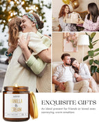 AOOVOO Vanilla Cream Candles - 9 oz Scented Candles, Aromatherapy Candle, Soy Candle for Home Scented