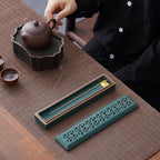 CEREMONY Incense Holder for Sticks，Ceramic Insence-Stick Holder Ash Catcher，Incense Holder Timkburner for Meditation Yoga Spa Room Decor