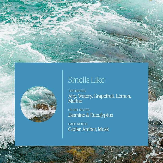Aera Pacific Surf - Essential Oil for Home – Invigorating Ocean Fragrance - Notes of Marine and Cedarwood - Scent Refill - Works with The Aera Diffuser