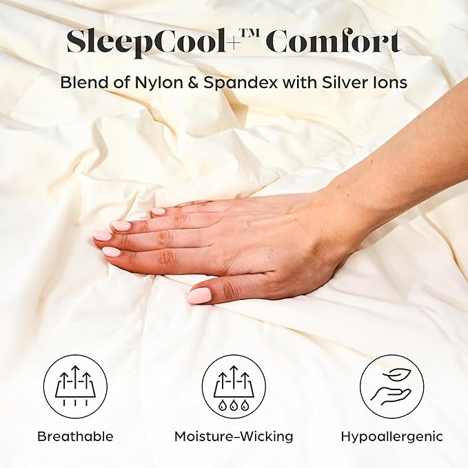Lavish Comforts® Best Cooling Blanket│White Cooling Comforter Queen Size for Hot Sleepers│Cold Ice Blanket Cooling Blanket for Cooling Bed Cooling │White Comforter Queen 90" x 90"