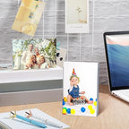 5 Pack 4 x 6 Inches Acrylic Picture Frame Desktop Frameless Photo Frame Double Sided Transparent Acrylic Horizontal Magnetic for Desk Desktop Display Pictures Holder