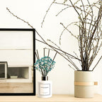 Reed Diffuser Set,5.1oz Ocean Breeze Scent Diffuser with Sticks Home Fragrance Reed Diffuser with Essential Oil for Bathroom Shelf Decor&Air Freshener,Home Bathroom Office Decor & Gifts