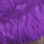 Latepis Fluffy Shaggy Fuzzy Fur Rugs Purple 6.7x10 Large Living Room Rug Washable Faux Sheepskin Rug for Bedroom Plush Shag Rugs Home Decor Rectangle