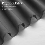 RIMELA Bed Skirting Queen Size Dark Grey Bed Skirt 18 Inch Drop, Wrap Around Elastic Adjustable Bedskirt, Dust Ruffle for Bed Frame & Box Spring Soft Durable Fabric Machine Washable Easy to Install