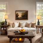 PARTPHONER Table Lamps Set of 2, Bedside Touch Lamp with USB C+A Charging Ports, Side Table Lamp with Linen Fabric Shade (LED Bulbs Included), Black with Gold Accents