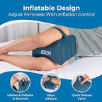 Inflatable Knee Pillow for Side Sleepers - Travel Knee Pillow - Leg Pillow for Side Sleeping - Hip, Back and Sciatica Pain Relief Pillow - Lightweight & Portable for Travel - Blue