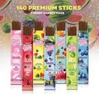 Mecka Sugar Cloud Incense Sticks | Set of 7-140 Insence-Sticks for Meditation & Good Vibes | Wild Cherry, Blueberry, Watermelon Incense Sticks | Premium Slow Burn Long Lasting Organic Insenses