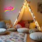 Rainbow Cat Neon Sign with USB Powered,Dimmable Led Colorful Sign Cat Neon Light for Kids Gifts Bedroom Bar Decoration(16.54 * 11.02In)