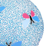 Gazing Ball 8 Inch Butterfly Glass Mosaic Garden Globe Outdoor Gazing Globe Yard Ornament for Garden Yard Home Lawn Outdoor Decoration Gift for Women (Not Solar Powered)