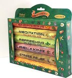 Tulasi Premium Aromatherapy Incense Sticks - Energising, Relaxing, Refreshing, Sensuality, Meditation & Stress Relief Mixed Scents, Hand Rolled with Natural Oils 120 Incense Sticks, 6 in 1 Gift Pack