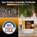 Firefly Kosher Citronella Paraffin Lamp Oil - Smokeless, Virtually Odorless, Long-Lasting- 5 Gallons
