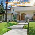 Solar Pathway Lights Outdoor: 8 Pack Upgraded Solar Lights Outdoor Waterproof - Up to 15 Hrs Bright Modern Path Light for Garden Yard Patio Driveway Walkway Sidewalk Landscape Lighting Outside Decor