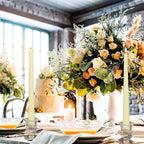 Foaincore 54 Pcs Candlestick Holders Bulk 2.5 Inch Taper Candle Holder for Table Centerpiece Thick Glass Ritual Candle Stand for Wedding Christmas Valentines Festival Party Decorations(Clear)