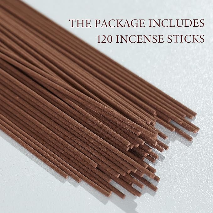 Agarwood Incense Sticks – 120 Natural Incense Sticks for Meditation and Spiritual Use, Suitable for Home