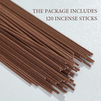Agarwood Incense Sticks – 120 Natural Incense Sticks for Meditation and Spiritual Use, Suitable for Home