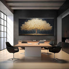 Tsomzxng Abstract Wall Art Gold Tree Of Life Artwork Canvas Art Wall Decor Painting Prints Gold Tree Large Abstract Wall Decor Picture For Living Room Bedroom Home Office Artwork 29"X 58"