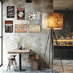 Man Cave Signs Garage Decor Vintage Music Wall Art for Game Room Patio Home Bar - Funny Garage Accessories for Men My Neighbors Are Listening To Great Music Metal Sign Gifts 8x12 Inch