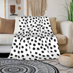 HGOD DESIGNS Polka DotsBlanket, Super Soft Brush Strokes Dots Throw Blanket 50"x60" Blanket for Bed Couch Chair Fall Winter Camping Living Room Office