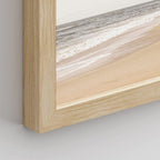 SIGNWIN Framed White Minimalist Ocean Beach Seashore Scenic Wall Art, Set of 4 Landscape Colorful Wall Decor Prints, Nature Wilderness Wall Décor for Living Room, Bedroom - 11"x14" Natural