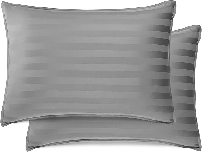 King Sheets by Pure Bamboo, Genuine 100% Organic Viscose Derived from Bamboo Bed Sheet Set, Luxuriously Soft & Cooling, Double Stitching, Lifetime Quality Promise (King, Jacquard Stone)