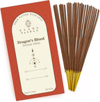 Dragons Blood Incense Sticks, Organic Hand Dipped 100 Sticks with Natural Herbs & Aromatic Ingredients, Burn Time 45 to 60 Minutes, Incense for Positivity, Yoga, Meditation, Relaxation, Spiritual Gift