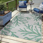 Keen Home Design Terrace Outdoor Area Rug - 4x6 Washable Indoor/Outdoor Rug for Patio, Kitchen, Balcony, Beach, Garden, Deck and Porch, Size: 3'10"x5'7"