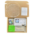 Large DIY Stepping Stone Kit, Handprint Stepping Stone, Mother's Day Gift, Footprint Stepping Stone (14 Inch + Stamp Set)