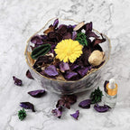 Qingbei Rina Halloween Potpourri Bags, Purple Decorative Potpourri Bowl Filler, Lavender Scented Dried Flowers, Home Fragrance Sachet,2 Bags/8.4oz