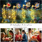 Solar Lights Outdoor Decorative, 39.4'' Metal Solar Watering Can Lights with Bee, Waterproof Garden Stake for Yard Lawn Patio Pathway Landscape, Gardening Gifts for Mom Grandma Women