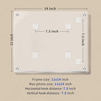 11X14 Acrylic Floating Picture Frame for Wall Mount, Clear Magnetic Photo Frame for Kids Artwork,Certificates Documents Frames for Family,Office,Wedding