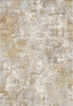 Tortania Washable 3x5 Area Rug - Modern Abstract Neutral Rugs Indoor Soft Thin Mat Non Slip Carpet for Entrance Front Door Living Room Bedroom Home Floor Decoration- Brown Grey