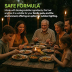 Smart Fuel Citronella Torch Fuel - Clean Burning, Biodegradable Formula with Extended Burn Time, Ideal for Oil Lamp, Tiki Torches for Outside Gatherings – 1 Quart, Pack of 1