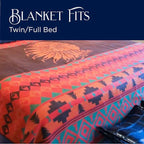 Beacon Blankets Southwestern Chief Henry Native American Design Throw - 72" x 86" Blanket Only - Premium Plush Blanket Can be Used for Twin or Full Size Bed