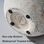 Antique Ceramic Vase, 5.8 Inch Terracotta Vase with Handles, Decorative Rustic Vase for Home Decor, Farmhouse, Living Room, Table, Bedroom, Entrance, Office - Gray