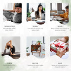 Crocon Crystal Heart Base Tree of Life Gifts for Women, Seven Chakra Healing Crystals Tree Brings Positive Energy, Good Luck, Money, Feng Shui Home & Office Desk Decor, for Dad Mom & Wife Present