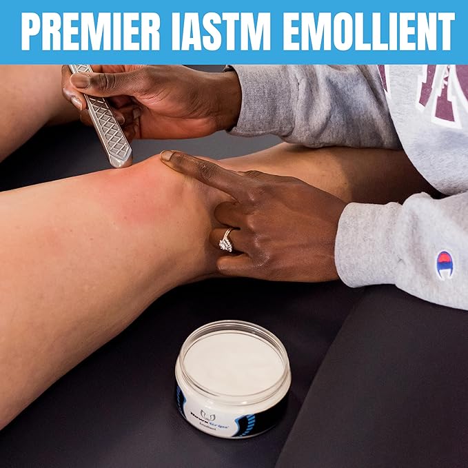 8oz Massage Emollient, Vanilla, Emollient for IASTM and Massage, Soft Tissue Mobilization & Lubrication for Massage Therapy, Shea Butter, Oil Based, Vegan, Cream Alternative, Pack of 10