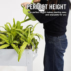 𝐑𝐚𝐢𝐬𝐞𝐝 𝐆𝐚𝐫𝐝𝐞𝐧 𝐁𝐞𝐝 𝐎𝐮𝐭𝐝𝐨𝐨𝐫 Elevate Herb Garden Planter Box Outdoor Raised Planter Box with Legs On Wheels for Vegetables Flower Tomato Patio Backyard