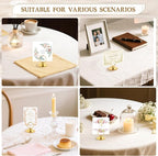 Urban Deco 16 PK Table Card Holder Place Card Holders Steel Card Holders for Photos, Food Signs, Memo Notes, Weddings, Restaurants, Birthday（Gold）