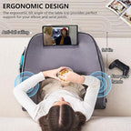 Reading Gaming Pillow for Lap Desk - Soft Arm Rest Pillow for Adult, Memory Foam Stand Pillow with Pocket for iPad, Laptop, Crochet, Sitting in Bed Couch Floor Sofa, Gamer Gift for Men Women