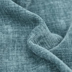 CaliTime Throw Pillow Covers Decorative 18 X 18 Inches Pack of 4 Cozy Chenille Cushion Cases for Couch Sofa Bed Living Room Home Smoke Blue