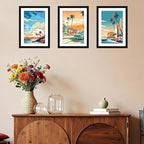 FIXSMITH 10x14 Picture Frame Set of 4, Photo Frame with HD Plexiglass, Display Pictures 8.5x11 with Mat or 10x14 Without Mat, Black Picture Frames Collage Wall Decor, Gallary Wall Frame