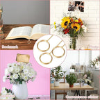 20 Pcs Floral Pick Card Holder Picture Holders Wire Clip for Tables, DIY Craft Gift Card Holder for Centerpieces Memo Holder Metal Place Card Holders for Party Birthday Office Cake Topper