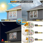 Rainbow Window Privacy Film Decorative, 3D Decals Stained Glass Clings, Static Cling Sticker, Suncatcher Windows Cover Tint for Home, 47.2 Inch x 157.4 Inch